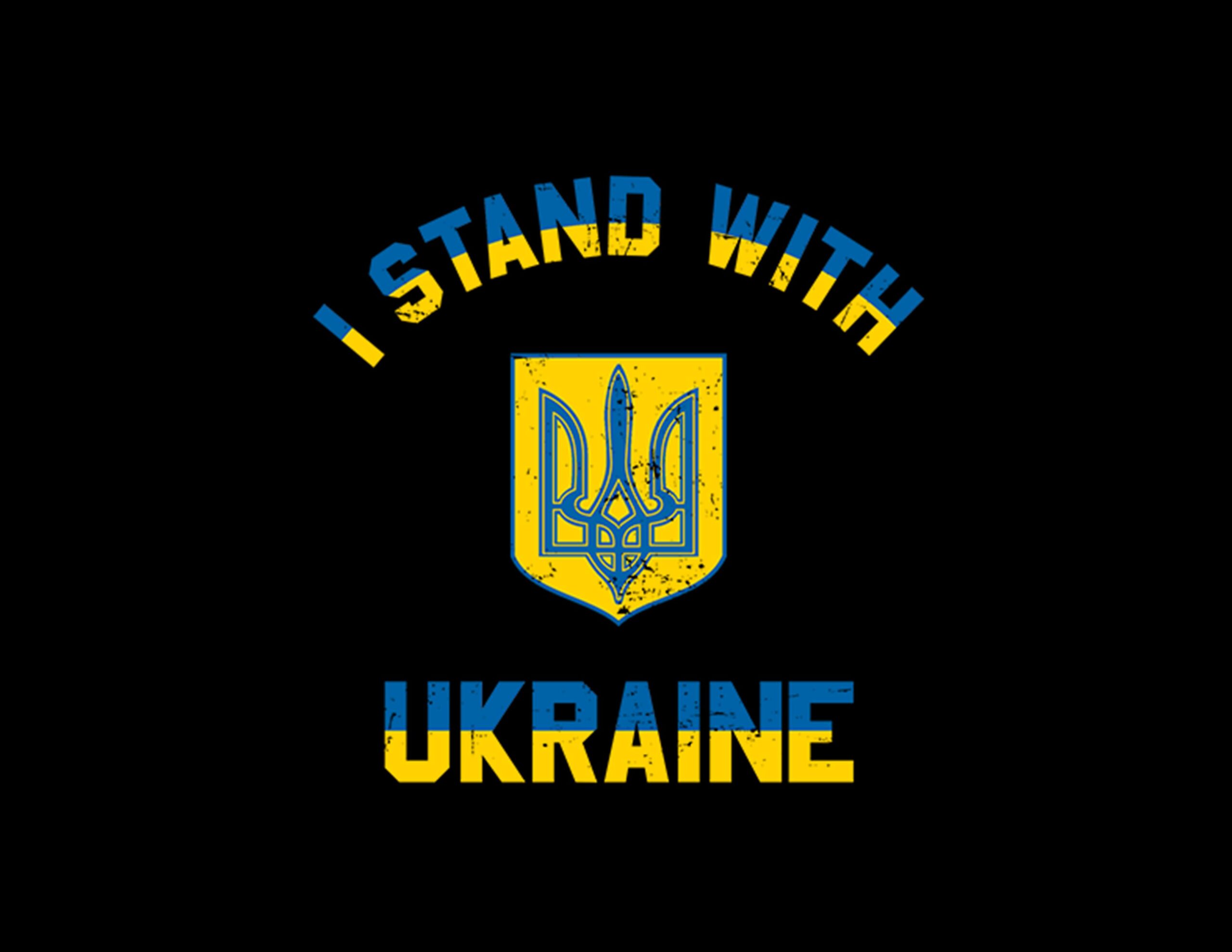 I stand with Ukraine T-Shirtless Mock