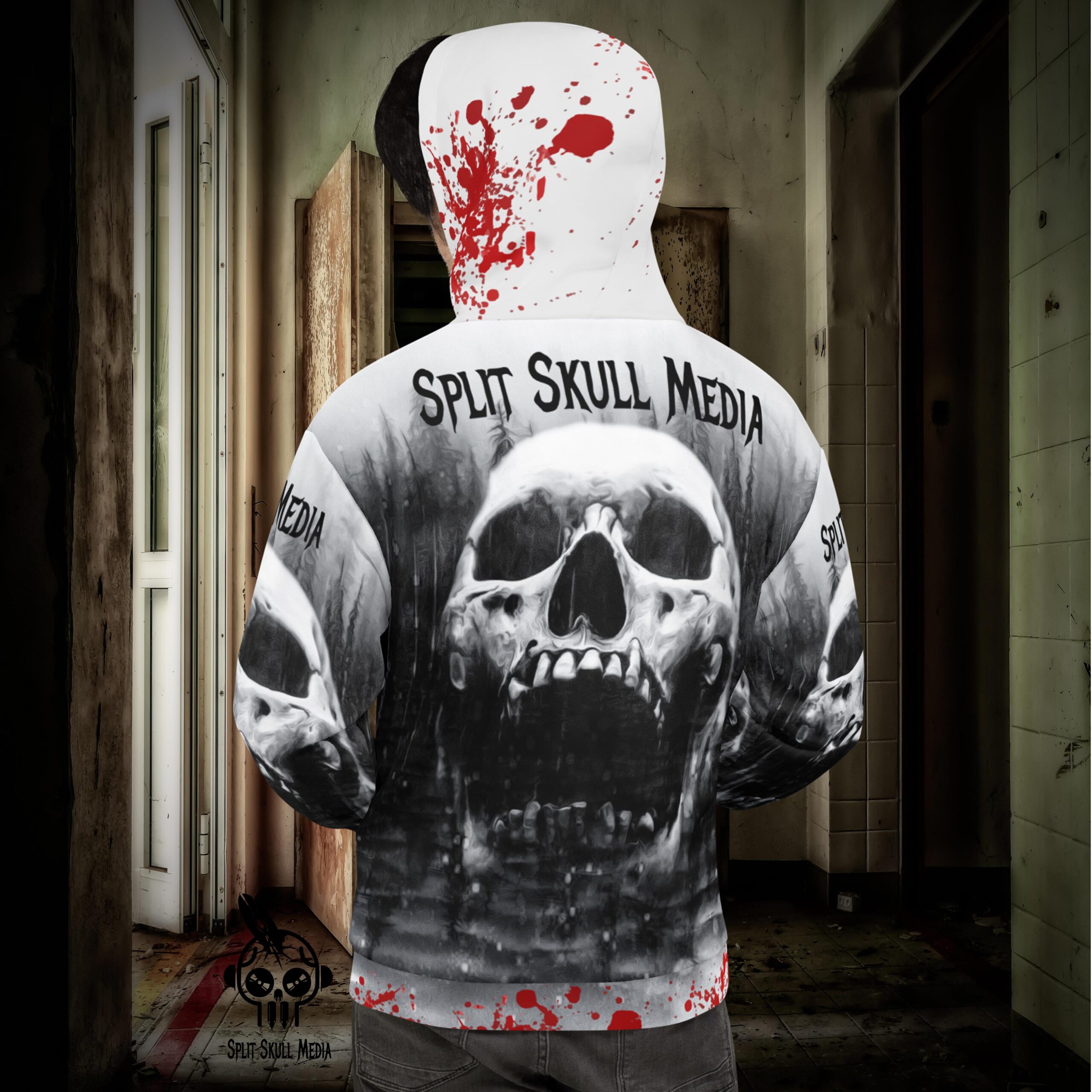 Split Skull Media Hoodie